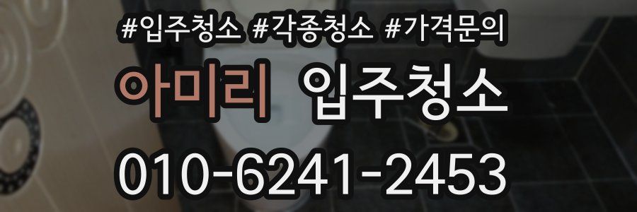 아미리 이사청소