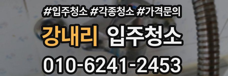 강내리 이사청소