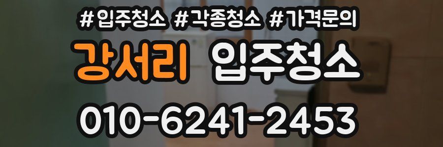 강서리 이사청소