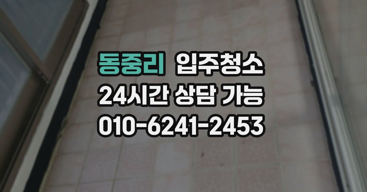 동중리 입주청소