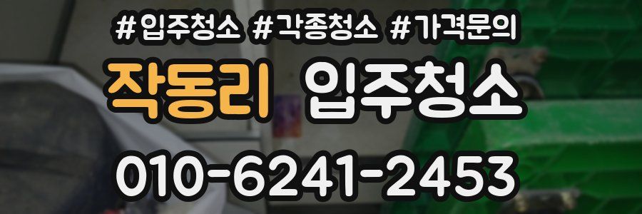 작동리 이사청소