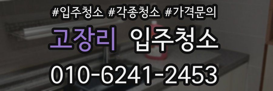 고장리 이사청소