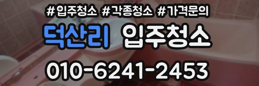 덕산리 이사청소