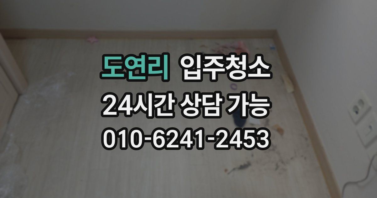 도연리 입주청소