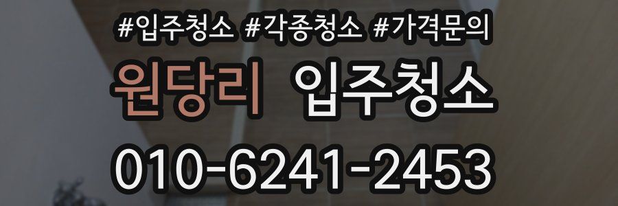 원당리 이사청소