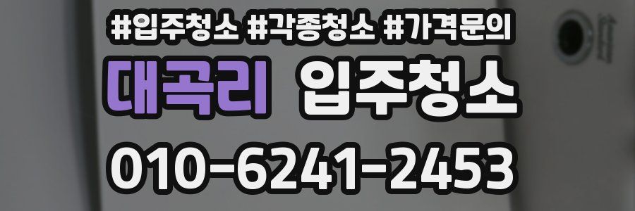 대곡리 이사청소