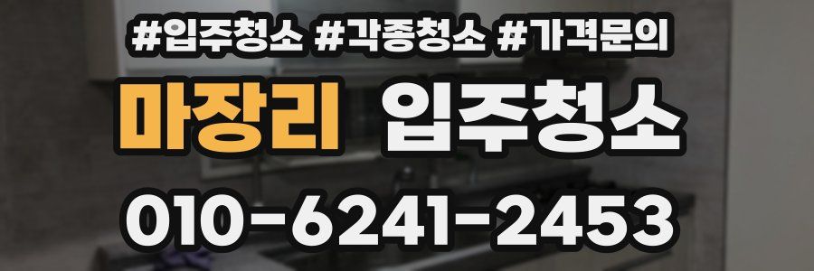 마장리 이사청소