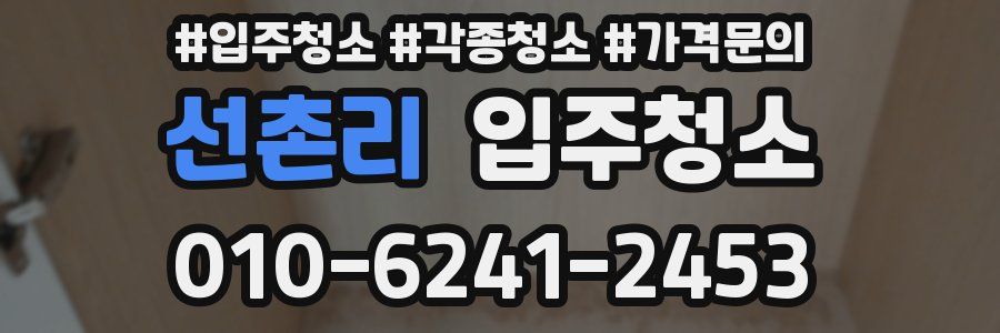 선촌리 이사청소