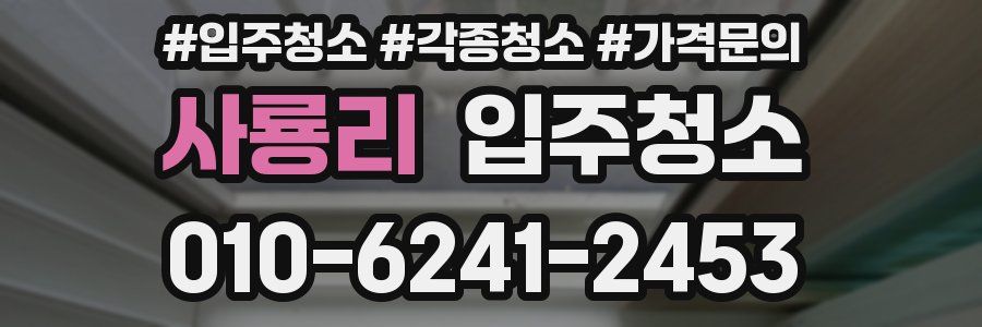 사룡리 이사청소