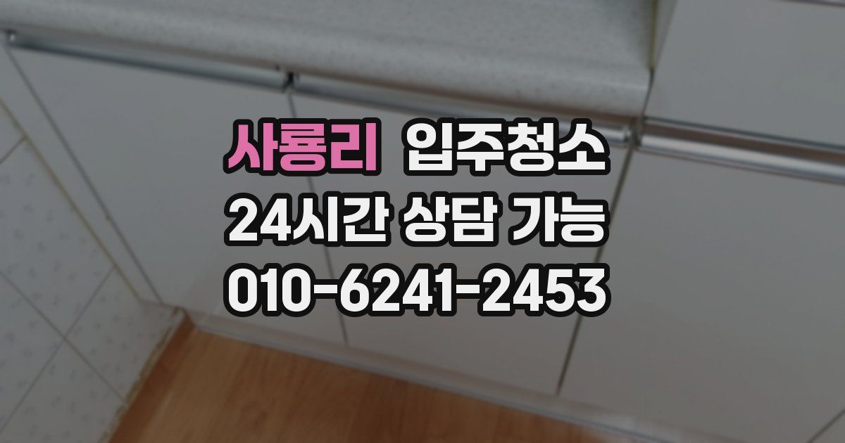 사룡리 입주청소