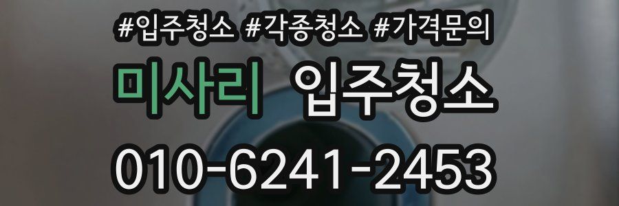 미사리 이사청소