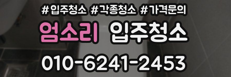 엄소리 이사청소