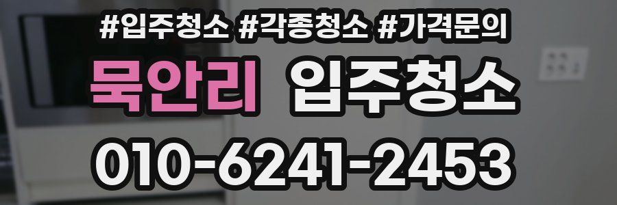 묵안리 이사청소