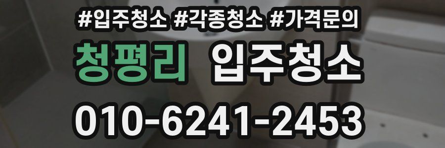 청평리 이사청소
