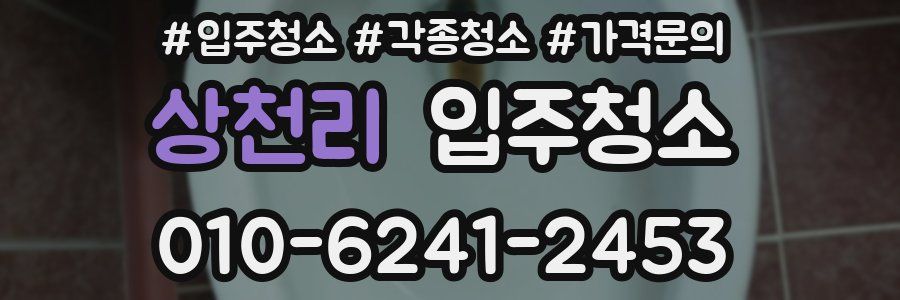 상천리 이사청소