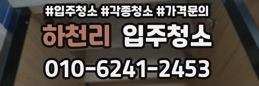 하천리 이사청소