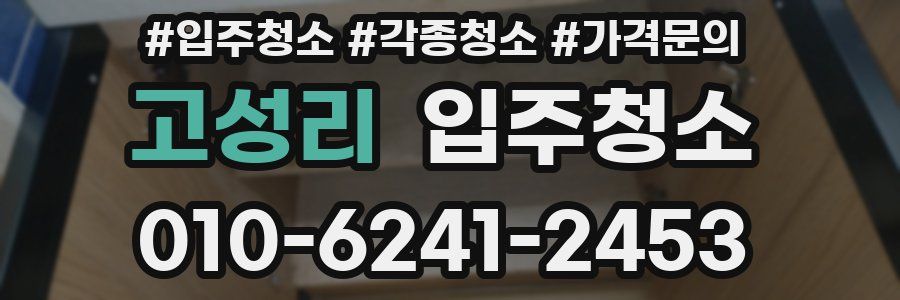 고성리 이사청소