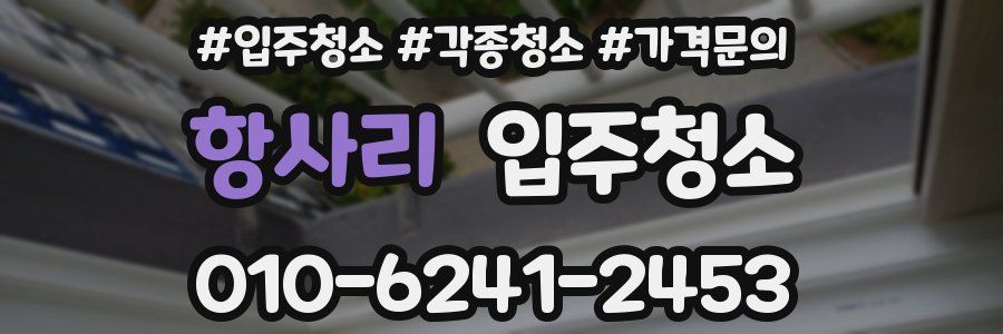 항사리 이사청소