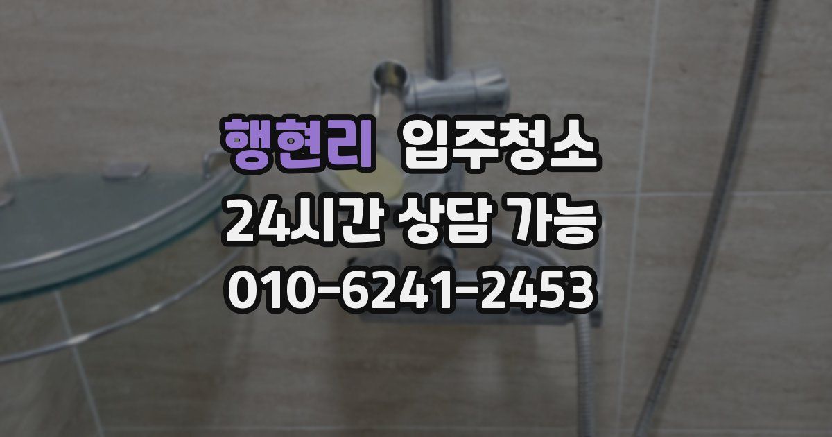 행현리 입주청소