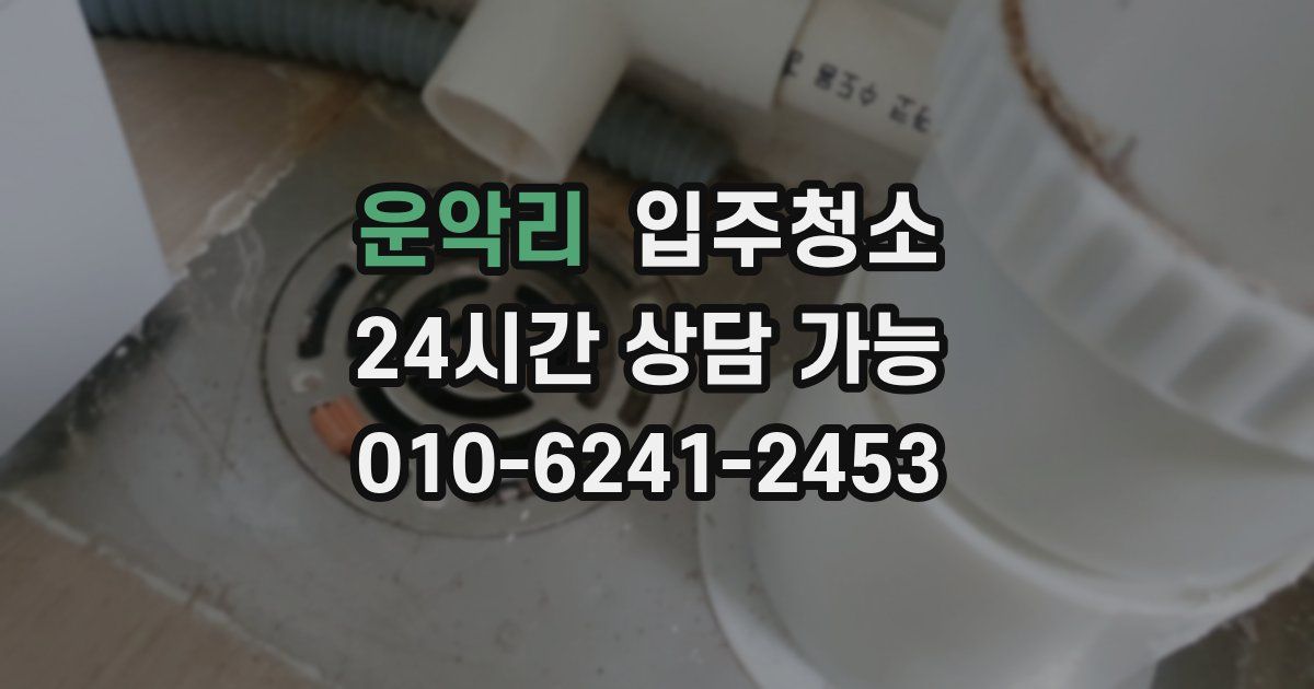 운악리 입주청소