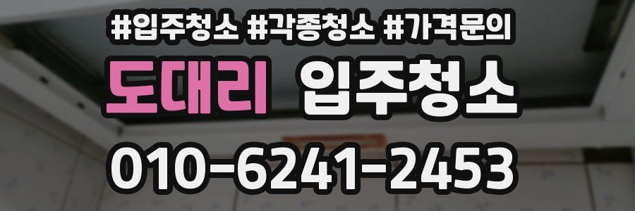 도대리 이사청소