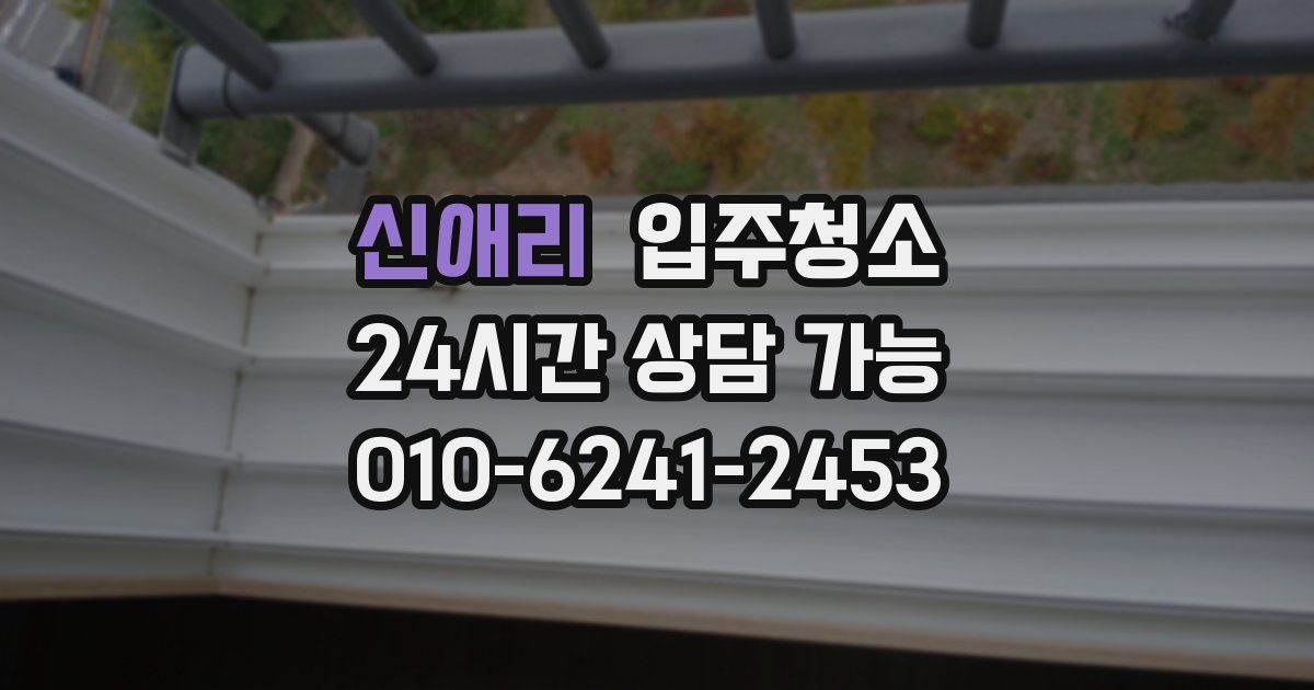 신애리 입주청소