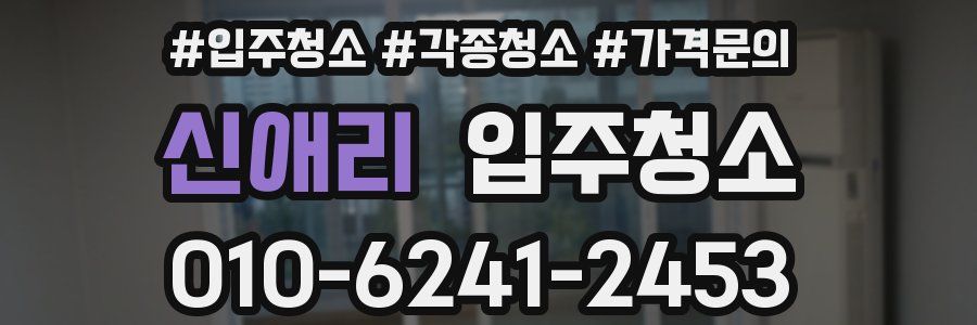 신애리 이사청소