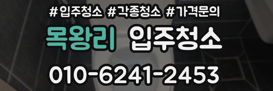 목왕리 이사청소