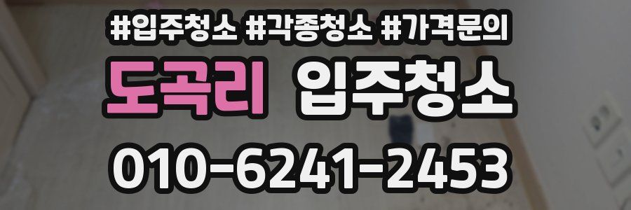 도곡리 이사청소