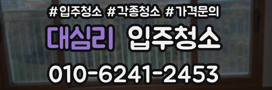 대심리 이사청소