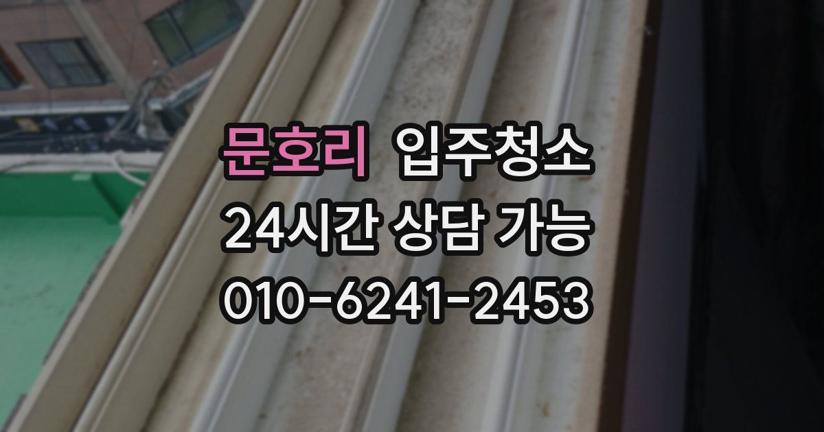 문호리 입주청소