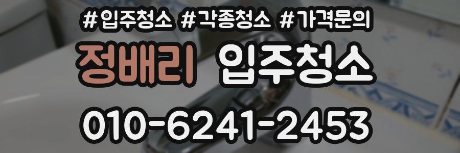 정배리 이사청소