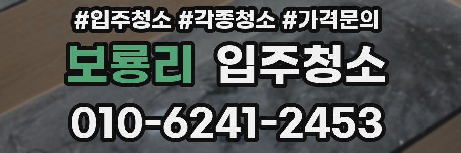 보룡리 이사청소