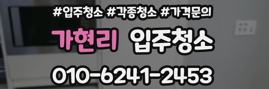 가현리 이사청소