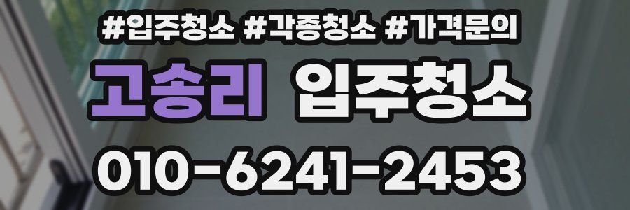 고송리 이사청소