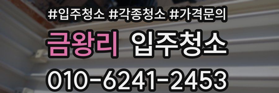 금왕리 이사청소