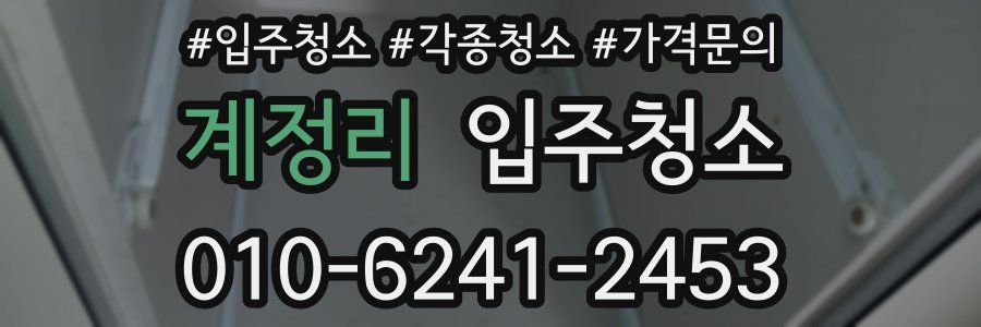 계정리 이사청소