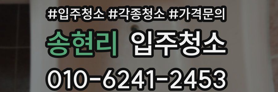 송현리 이사청소