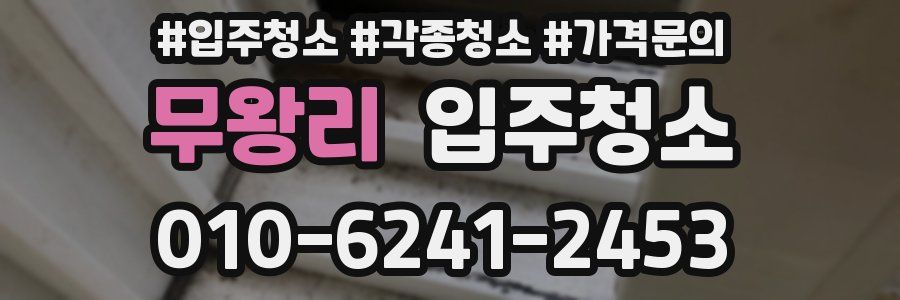 무왕리 이사청소