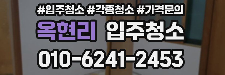 옥현리 이사청소