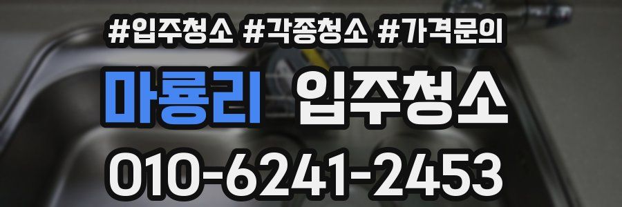 마룡리 이사청소