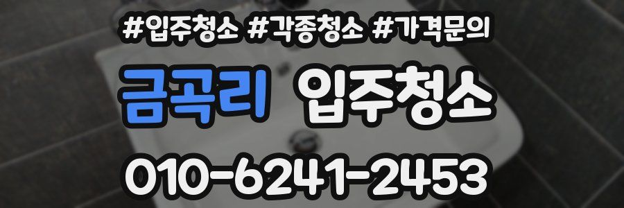 금곡리 이사청소