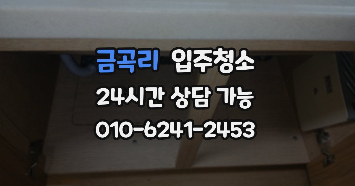 금곡리 입주청소