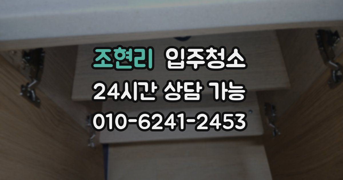 조현리 입주청소