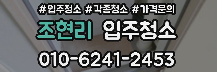 조현리 이사청소