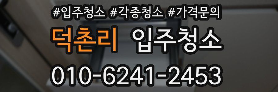 덕촌리 이사청소