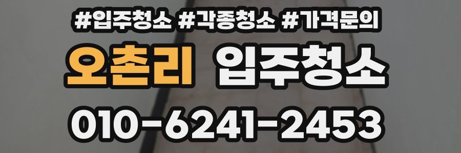 오촌리 이사청소