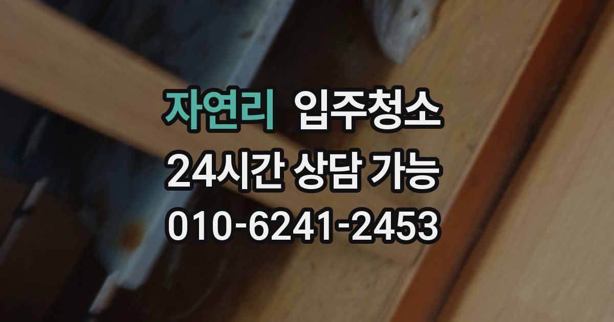 자연리 입주청소