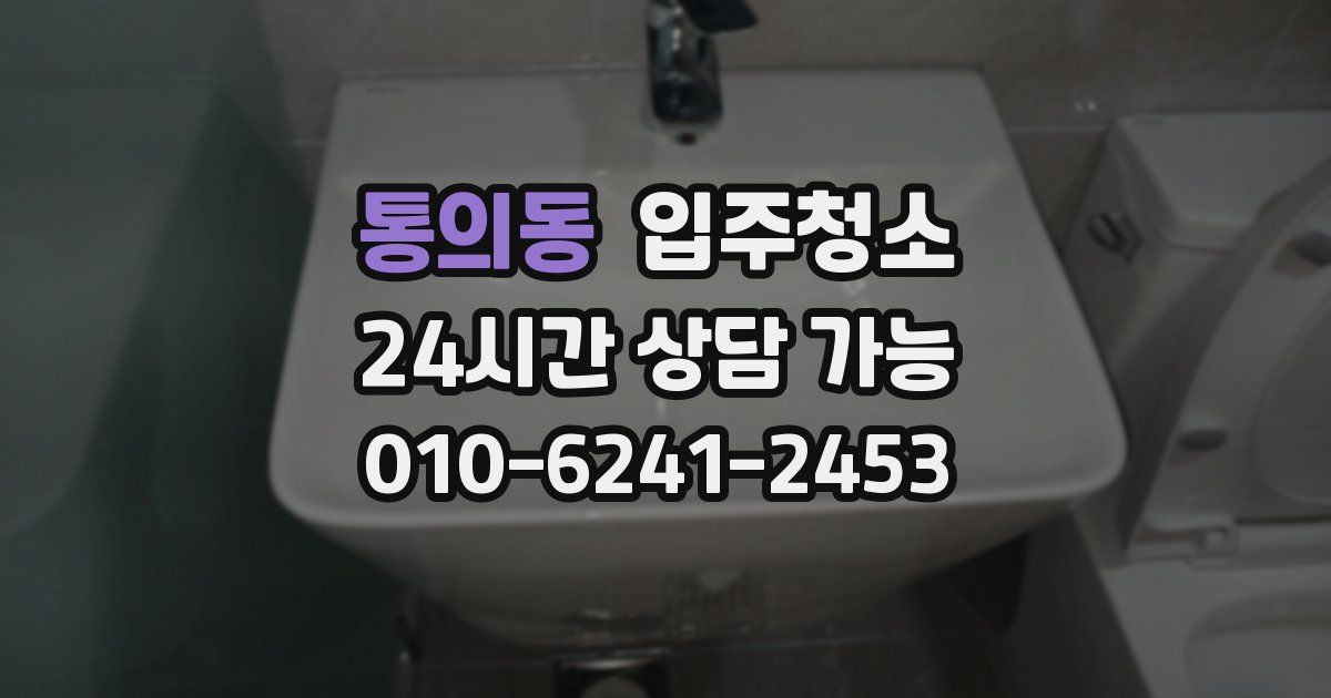 통의동 입주청소