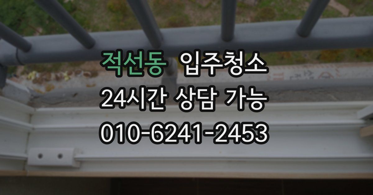 적선동 입주청소